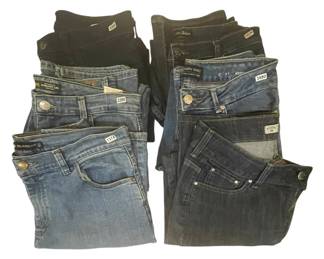 6 Pairs of Lee Jeans Ladies Size 10P 