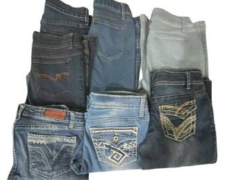 Variety of Brands Ladies Jeans Size 11 