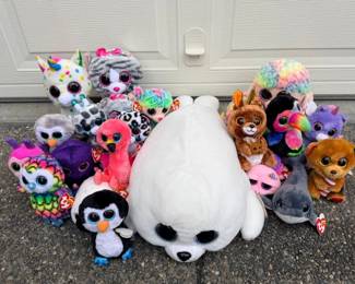 44 TyBeanieBabyPlushLotTushHangTagsIncluded