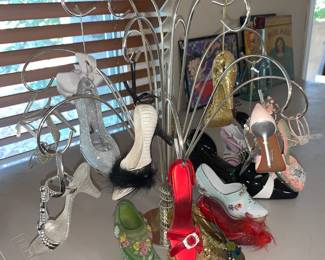 Collectible Shoe Ornaments and Tree Hanger