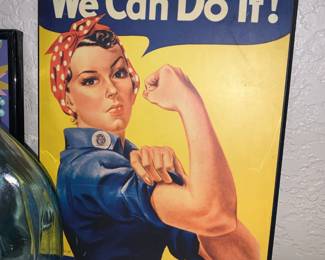 WWII Metal Vintage Advertising Sign