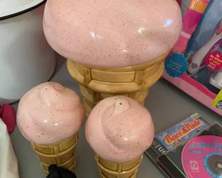 Ice Cream Cone Canister and S&P Set