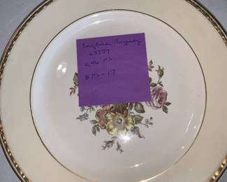English Regency China Plate