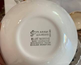 Classic Blue Nordic G. Meagan China Set