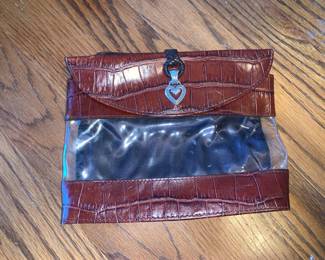 See-Through Leather Purse