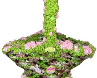 Handmade Crocheted Easter Basket 