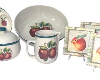 Stoneware Apple Serviceware 