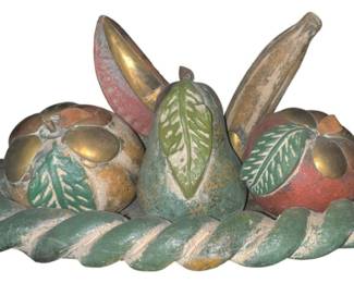 Gilded Rustic Fruit in Bowl 