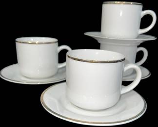 Gibson Gold Rimmed CupSaucers 