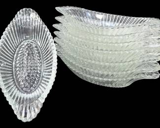 Vintage Jeanette Glass Banana Boats 
