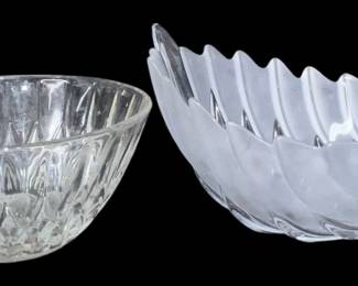 Crystal and Glass Serving Bowls 