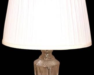 Cut Crystal Table Lamp wBrass Base I 