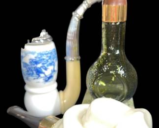 Vintage Avon Pipe Bottle Collection 