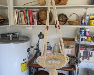 Vintage Macrame Hanging Plant Holder