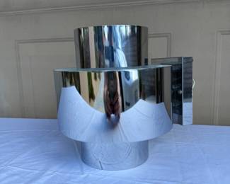 Silver Mid Mod Light Fixture