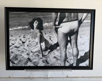 "Suddenly Last Summer" Liz Taylor Black and White Art Print -  43" x 31"