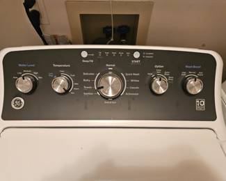 Close up of washing machine