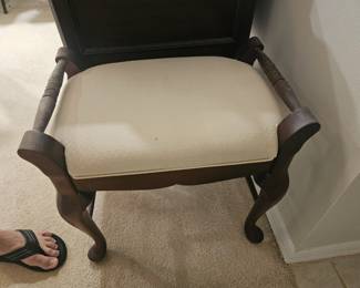 Make up chair ( back less) $30