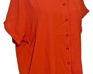 New Shein Soft Flowing Rust Blouse sz 4 
