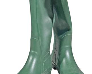 Barbour Olive Green Rain Boots sz 11 