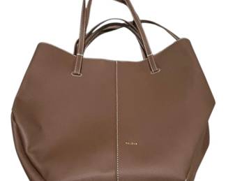 Polene Paris Taupe Leather Tote 