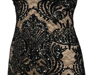 Free People Night Shimmer Mini Dress 