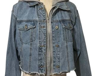 Forever 21 Oversized DenimFleece Jacket 