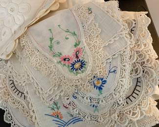 Beautiful hand sticker linens.