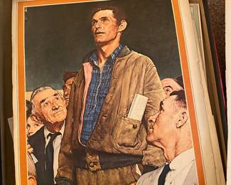 Norman Rockwell prints.