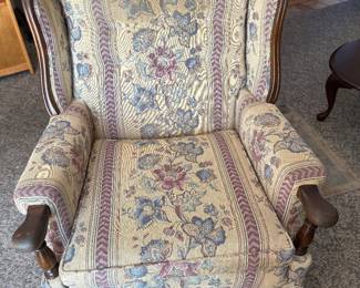 Chair has matching sofa.
Available for presale.