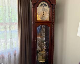 Howard Miller grandfather clock.
Available for presale.