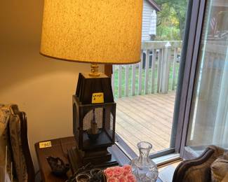 Lamps with “lighted candles” in the base (2 of these)