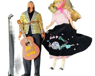 Elvis With Elvis Fan Girl Doll 