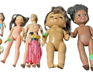 Assorted Lot Of Childrens Dolls 