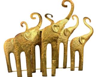Metal Elephant Wall Decor 