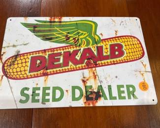 DEKALB SEED DEALER METAL SIGN