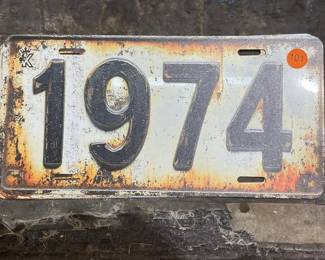 1974 METAL SIGN