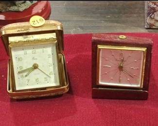 2 VINTAGE CLOCKS