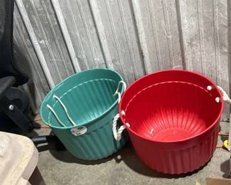 TWO LARGE BUCKETS