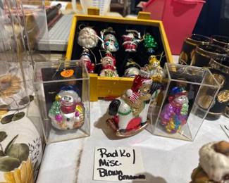 RAD CO MISC BLOWN ORNAMENTS