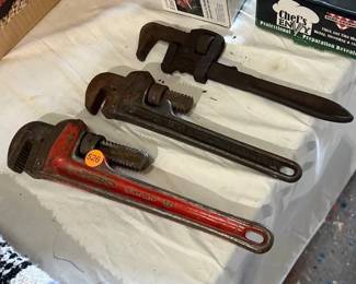 3 RIDGID PIPE WRENCHES