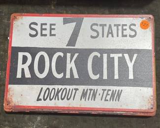 ROCK CITY METAL SIGN