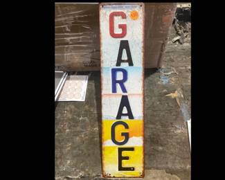 GARAGE METAL SIGN
