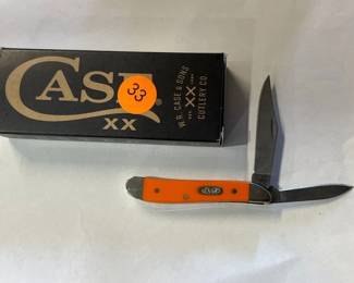 CASE XX ORANGE SYNTHETIC SMOOTH PEANUT