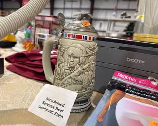 NUMBERED AVON ARMED FORCES TRIBUTE STEIN