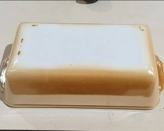 VINTAGE FIRE KING GLASS DISH