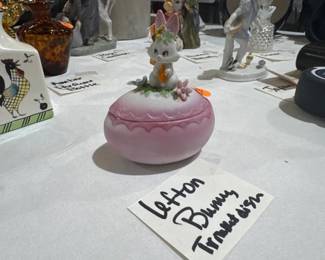 LEFTON BUNNY TRINKET DISH