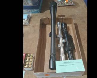 THREE RIFLE SCOPES