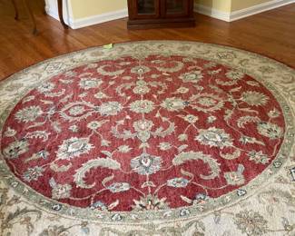 Circular Wool Rug, 8'