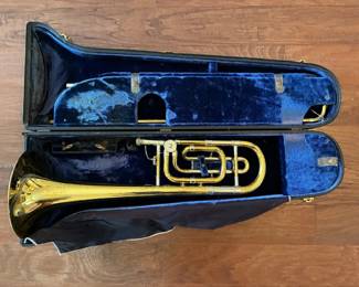 Two vintage trombones from 1960s